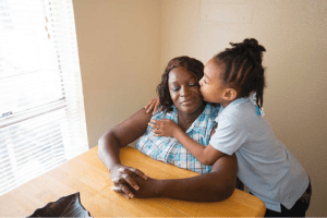 Arletta Grant with granddaughter.
